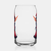 De Kleine Kerstboodschapper. Blikvorm Glas (Links)