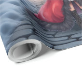 De Kleine Kerstboodschapper. Cadeaupapier (Rol Hoek)