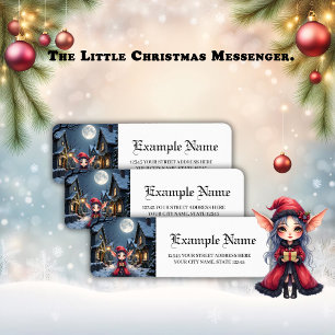De Kleine Kerstboodschapper. Etiket