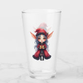 De Kleine Kerstboodschapper. Glas (Achterkant)