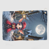 De Kleine Kerstboodschapper. Golfhanddoek (Horizontaal)