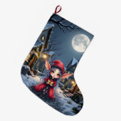 De Kleine Kerstboodschapper.  Grote Kerstsok (Voorkant (Hangend))
