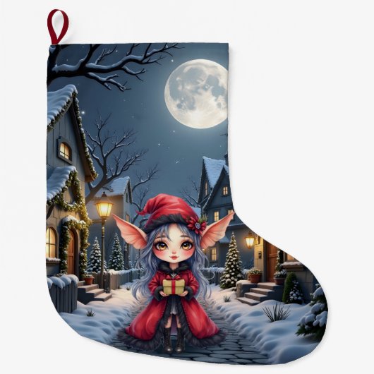 De Kleine Kerstboodschapper.  Grote Kerstsok (Voorkant)