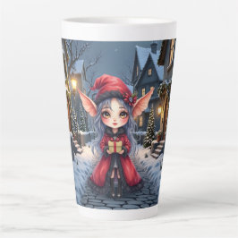 De Kleine Kerstboodschapper. Latte Mok