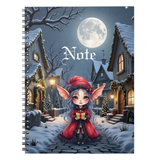 De Kleine Kerstboodschapper.  Notitieboek (Voorkant)