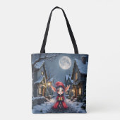De Kleine Kerstboodschapper. Tote Bag (Achterkant)