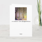 De kleine kerstboom in het bos kaart (Achterkant)