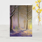 De kleine kerstboom in het bos kaart (Gele Bloem)