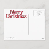 De kleine kerstman Robo-x9 Decoreert zijn kerstboo Feestdagenkaart (Achterkant)