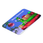 De kleine Kerstmis Elf die op cadeaus staat Magneet (Linkerzijde)