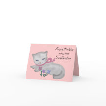 De kleine kitten verjaardag Kaart