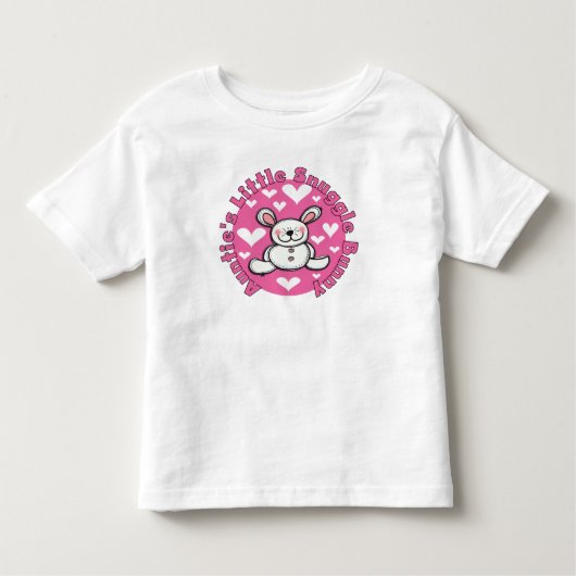De kleine knuffelkonijn van tante kinder shirts (Voorkant)