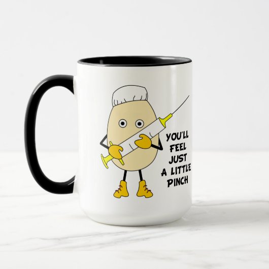 De kleine knuppel van de verpleegster mok (Links)