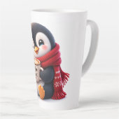 De Kleine Koffie Pinguïn Latte Mok (Rechterhoek)