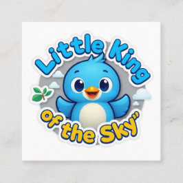 De kleine koning van de hemel vierkante visitekaartje