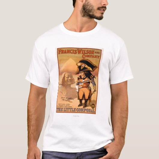 "De kleine korporaal" Egyptisch Sphinx-theater T-shirt (Voorkant)