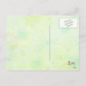 De kleine kuikens in het Paasland Feestdagenkaart (Achterkant)