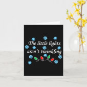 De kleine lampjes twinkelen niet grappig Kerstmis Kaart (Gele Bloem)