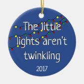 De kleine lichten zijn niet twinkelend keramisch ornament (Voorkant)