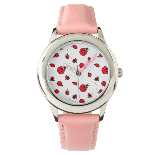 De Kleine Lieveheersbeestjes Horloge (Voorkant)