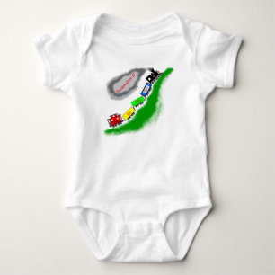 De kleine Man trein gepersonaliseerd Romper