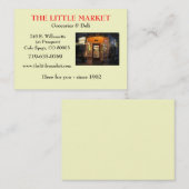 De kleine markt visitekaartje (Voorkant / Achterkant)