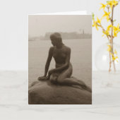 De kleine Meermin Kaart (Gele Bloem)