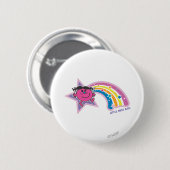 De kleine Miss Bad & Rainbow Ronde Button 5,7 Cm (Voorkant /achterkant)