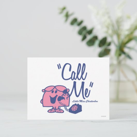 De kleine Miss Chatterbox Briefkaart (Staand voorkant)