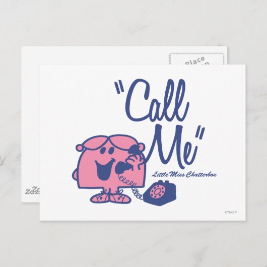 De kleine Miss Chatterbox Briefkaart (Voorkant / Achterkant)