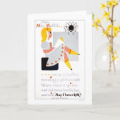 De kleine Miss Muffet leest 1940 WPA Kaart (Gele Bloem)