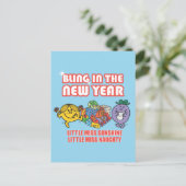 De kleine Miss Sunshine en de kleine Miss Naughty Briefkaart (Staand voorkant)