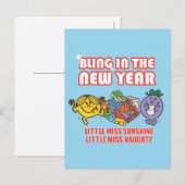 De kleine Miss Sunshine en de kleine Miss Naughty Briefkaart (Voorkant / Achterkant)