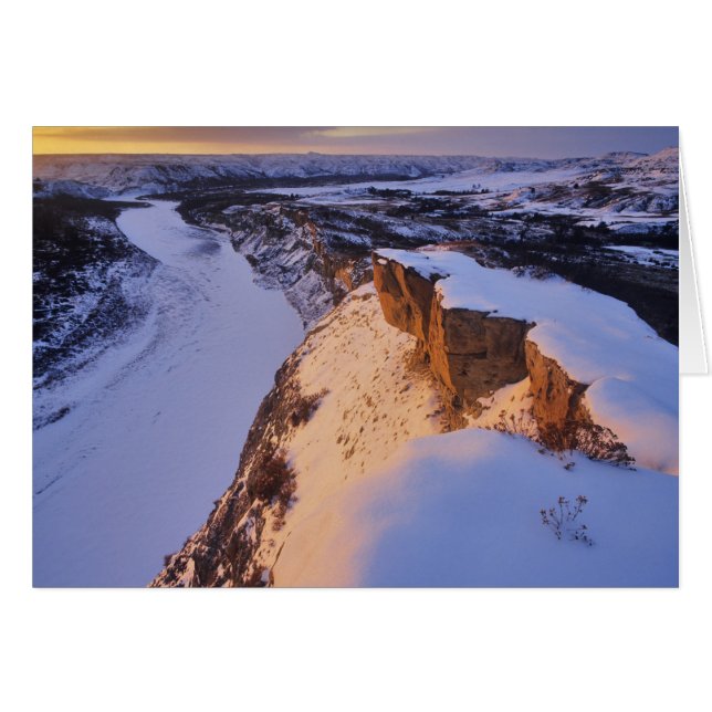 De kleine Missouri-rivier in de winter (Voorkant Horizontaal)