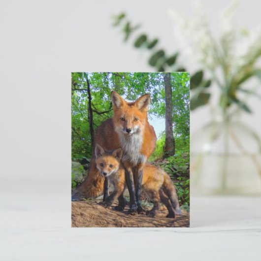 "De kleine moeder" Briefkaart (Staand voorkant)