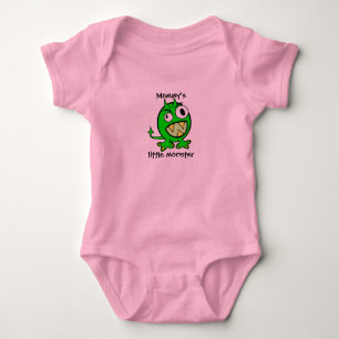 De kleine monster-groene versie van mama romper