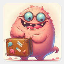 "De kleine monster vertrekt op vakantie"