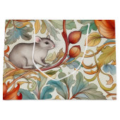 De kleine muis op de bladeren groot cadeauzakje (Voorkant)