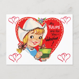 De kleine Nederlandse Valentijn uit 1950 Briefkaart