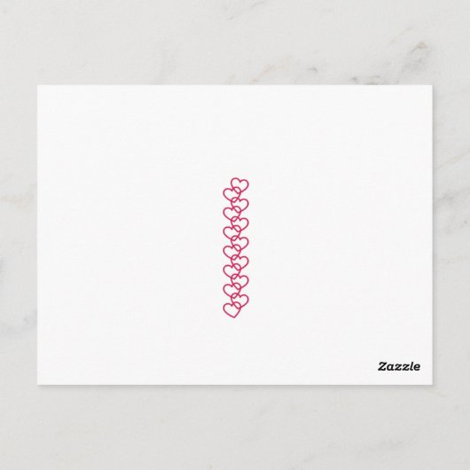 De  kleine Nederlandse Valentijn uit 1950 Briefkaart (Achterkant)