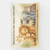 De Kleine Ontdekkingsreiziger | Safari Vrienden Av Spandoek (Verticaal)