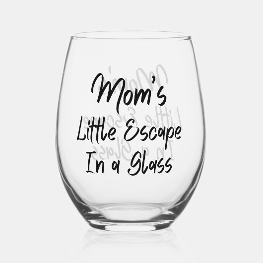 De kleine ontsnapping van mama in een glas (Voorkant)