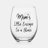 De kleine ontsnapping van mama in een glas (Achterkant)