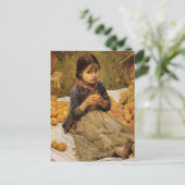 De kleine Oranje Gatherer Briefkaart (Staand voorkant)