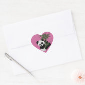 De kleine Panda Hart Sticker (Envelop)