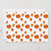 De kleine pompoen draaien een uitnodiging van een (Achterkant)