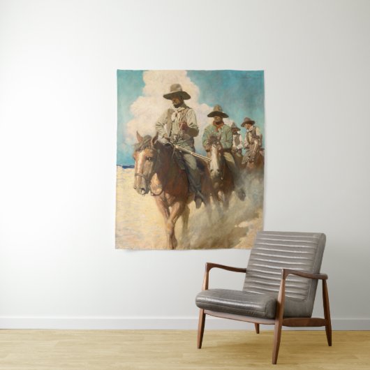 De kleine Posse begon op zijn reis Wandkleed (In situ)