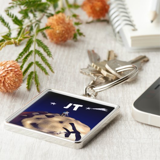 DE KLEINE PRINCE Monogram Sleutelhanger (Zijkant)