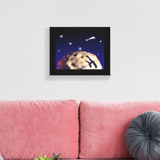 DE KLEINE PRINCE na "Le Petit Prince - Canvas (Insitu (Woonkamer))