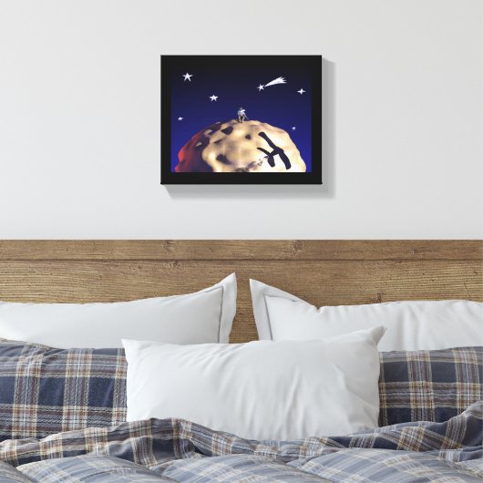 DE KLEINE PRINCE na "Le Petit Prince - Canvas (Insitu (Slaapkamer))